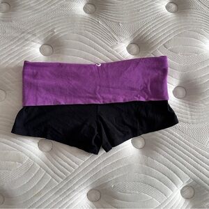 Vintage Purple and Black Women's Shorts